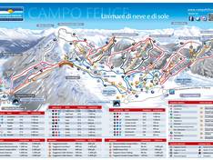 Mappa delle piste Campo Felice - Rocca di Cambio