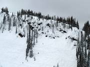 Vista sulle pareti rocciose della North Bowl