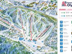 Mappa delle piste Sommet Olympia