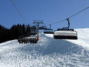 Aualmbahn - 8pers.| Seggiovia ad alta velocità (ad agganc. autom.) con cupola di prot. e riscald. sedile