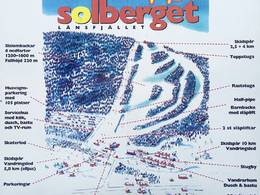 Mappa delle piste Solbergsbacken