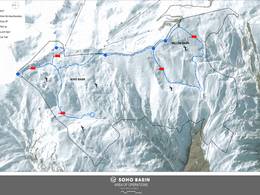 Mappa delle piste Soho Basin
