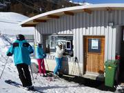 Area casse curata presso il Moosalp-Express