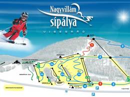 Mappa delle piste Nagyvillám Sípálya - Visegrád