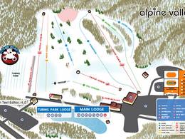 Mappa delle piste Alpine Valley Ohio
