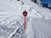 Segnaletica delle piste nell’area sciistica Pejo