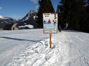 Percorso delle regole delle piste presso la seggiovia Grafenwiesenlift