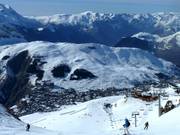 Il settore La Vallée Blanche a ovest del paese