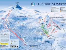 Mappa delle piste La Pierre Saint Martin