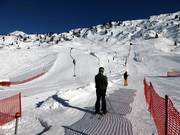 Tappeto per bambini a Zürs con pista facile