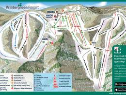 Mappa delle piste Wintergreen Resort