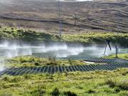 I tappeti vengono inumiditi per scivolare meglio.