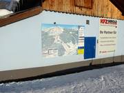 Mappa delle piste alla stazione a valle