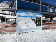 Mappa delle piste alla stazione a valle The Remarkables