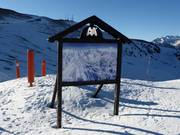 Mappa delle piste nell’area sciistica di Cerler