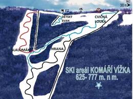 Mappa delle piste Komáří vížka - Horní Krupka