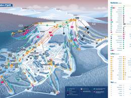 Mappa delle piste Idre Fjäll