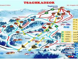 Mappa delle piste Tsaghkadzor
