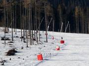 Innevamento con lance a Tatranská Lomnica