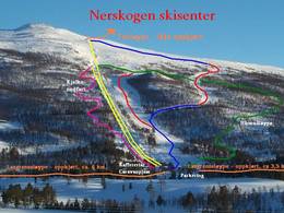 Mappa delle piste Nerskogen
