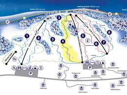 Mappa delle piste Kunčice - Pod Snezníkem