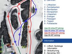 Mappa delle piste Hanaslöv