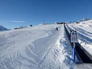 Facile pendio per esercitazioni sulla Corviglia (Runzöl)