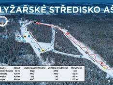 Mappa delle piste Aš