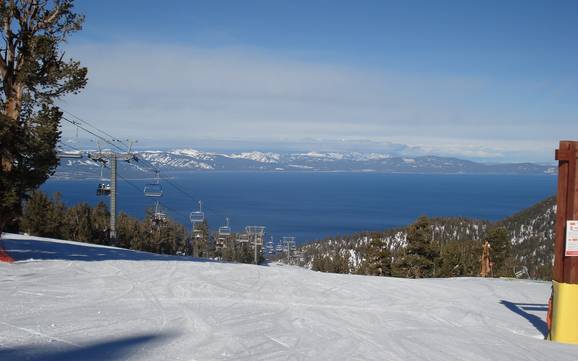 Comprensorio sciistico più alto nel Lake Tahoe (Lago Tahoe) – comprensorio sciistico Heavenly