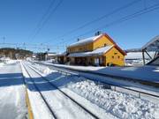 Stazione ferroviaria di Geilo direttamente presso l’area sciistica