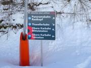 Cartello informativo al Thaneller