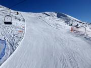 La parte inferiore della pista Mittager