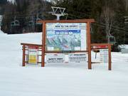 Tabellone informativo alla stazione a valle