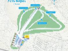 Mappa delle piste Ust'-Koral - Tynda