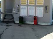 Cestino alla stazione a valle