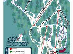 Mappa delle piste Hickory