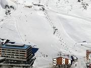 Area principianti presso la pista di partenza (seggiovia e tappeto magico)