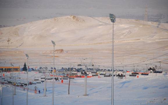 Mongolia: Accesso nei comprensori sciistici e parcheggio – Accesso, parcheggi Sky Resort - Ulaanbaatar