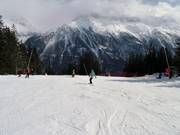 Inizio della discesa Evettes