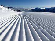 Pista appena preparata nell’area sciistica Schwemmalm