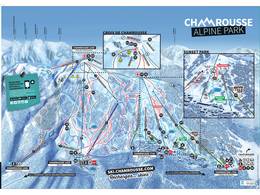 Mappa delle piste Chamrousse