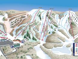 Mappa delle piste Caberfae Peaks
