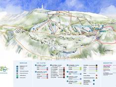Mappa delle piste Mont Serein/Mont Ventoux Nord