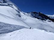 Pista di collegamento dal Mittelallalin alle piste del ghiacciaio