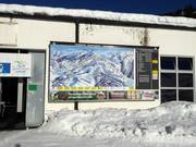 Mappa delle piste con informazioni operative aggiornate presso la stazione a valle Sutten