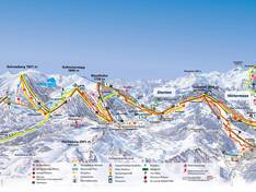 Mappa delle piste Hochkönig - Maria Alm/Dienten/Mühlbach