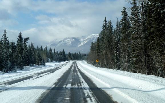 Alberta Meridionale: Accesso nei comprensori sciistici e parcheggio – Accesso, parcheggi Castle Mountain