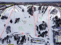 Mappa delle piste Mont Ripley