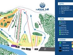 Mappa delle piste Rabbit Hill Snow Resort