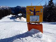 Tabella di orientamento sulla discesa Roßkopf